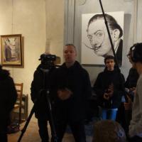 Tournage d'une scène d'un film d'animation par les élèves de Carnot pour le festival Ciné Court Animé 2017